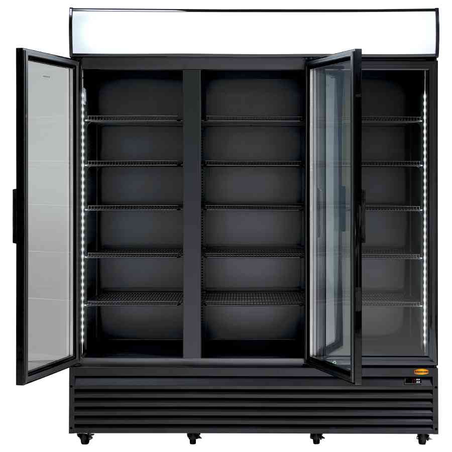 Getränkekühlschrank mit 3 Glastüren