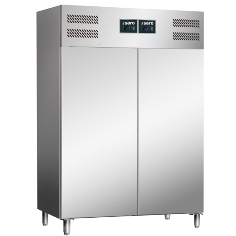 Commerciële koelkast koel-vriescombinatie 2 x 537 liter