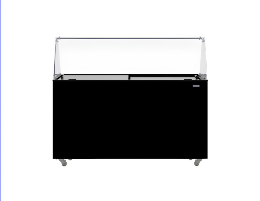 Speiseisvitrine Tenerife Schwarz 10X5 l | Combisteel 7472.0134