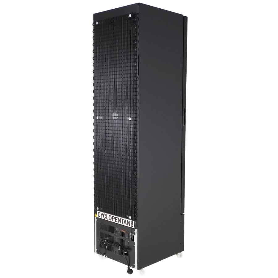 Tiefkühlschrank 1 Glastür Schwarz Nap-250F | Combisteel 7455.1930