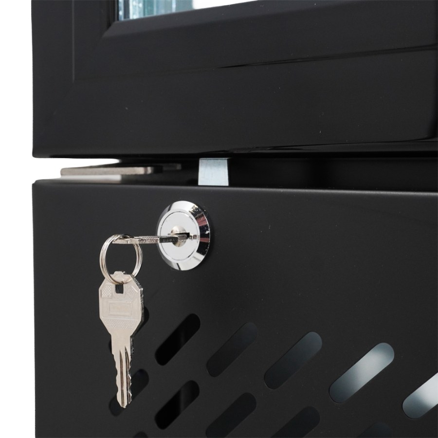 Tiefkühlschrank 1 Glastür Schwarz Nap-250F | Combisteel 7455.1930