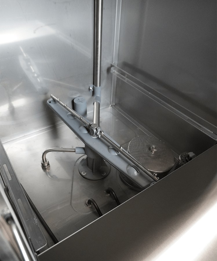 Geschirrspülmaschine Frontbedienung Ent 500-230 Dp Dde mit Abwasserpumpe und Spülmitteldosierer | Combisteel 7082.0060
