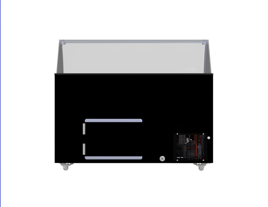 Speiseisvitrine Tenerife Schwarz 10X5 l | Combisteel 7472.0134