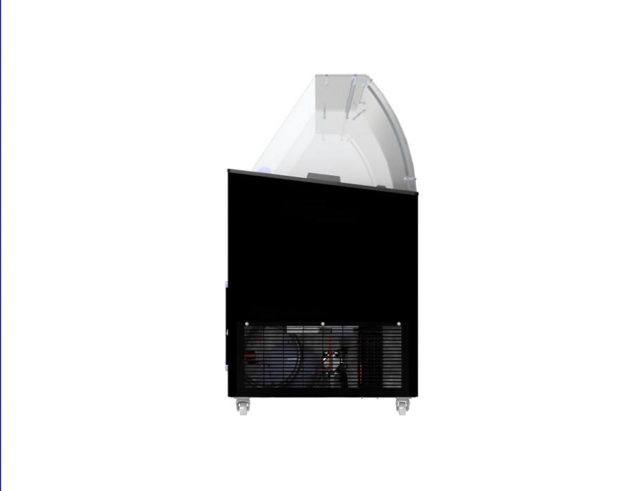 Speiseisvitrine Tenerife Schwarz 10X5 l | Combisteel 7472.0134