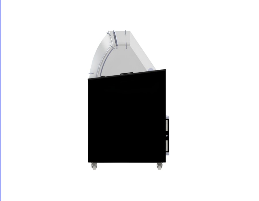 Speiseisvitrine Tenerife Schwarz 10X5 l | Combisteel 7472.0134
