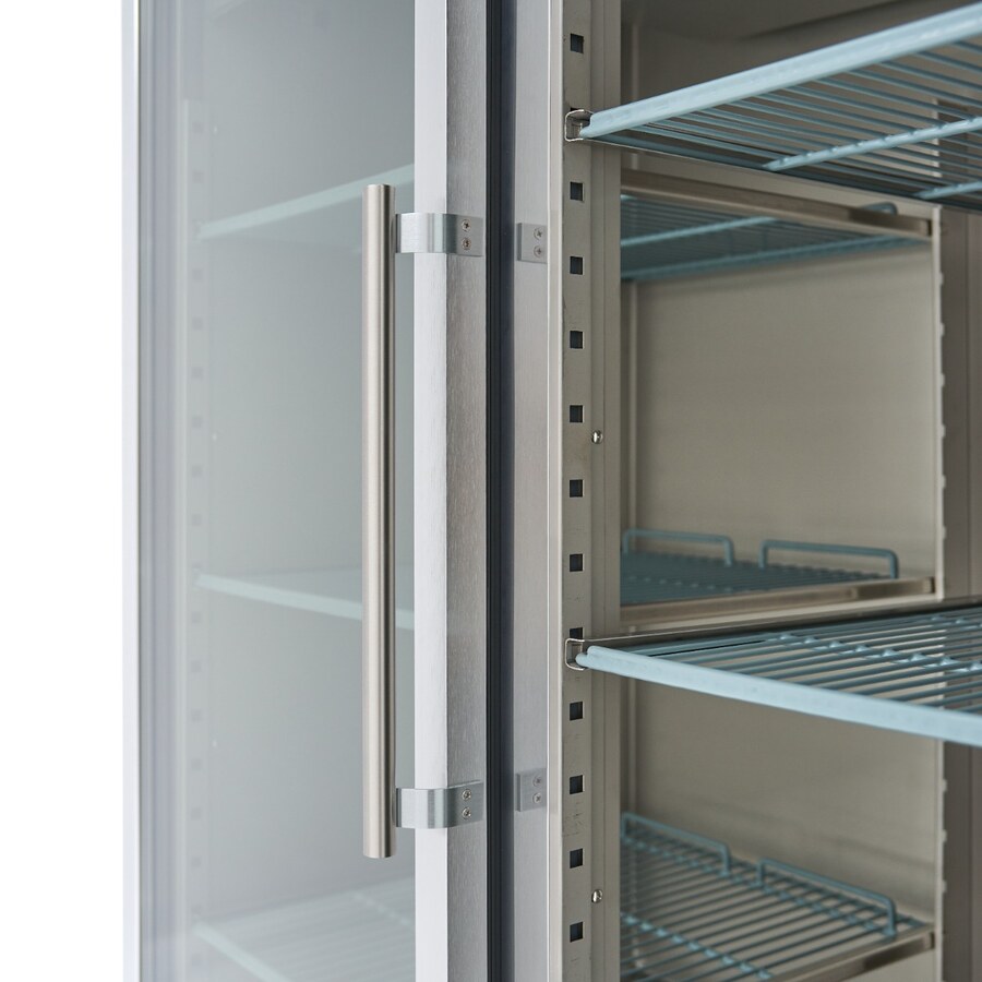 Maxima Gefrierschrank · 1200 l · 6 Einstellbare Regale (2/1 GN) · Rostfreier Stahl · mit Glastür · 09400018
