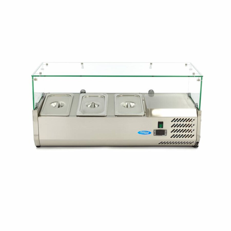 Maxima Aufsatzkühlvitrine · 95 cm · Passt 3 x 1/3 GN · 09400317