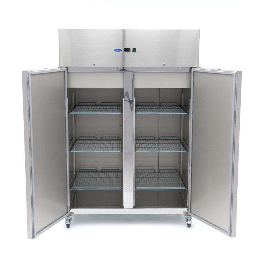 Maxima Kühlschrank · 1200 l · 6 Einstellbare Regale (2/1 GN) · Edelstahl · auf Rädern · 09400012