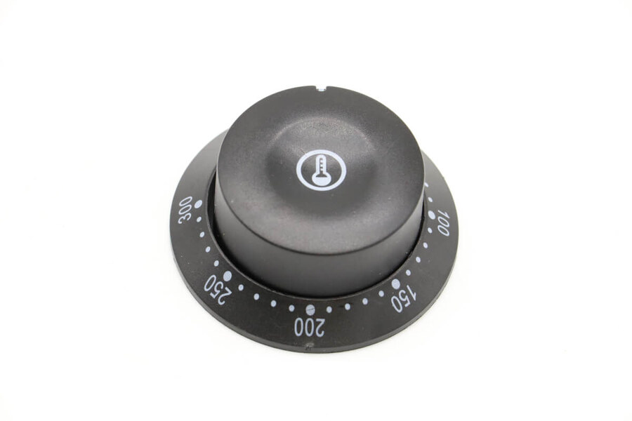 Maxima WAFFLE – Temperatur Drehknopf mit Skala Ring 300°C (Schwarz) · 09374342