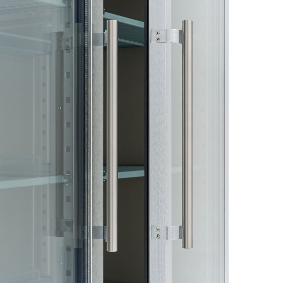 Maxima Gefrierschrank · 1200 l · 6 Einstellbare Regale (2/1 GN) · Rostfreier Stahl · mit Glastür · 09400018