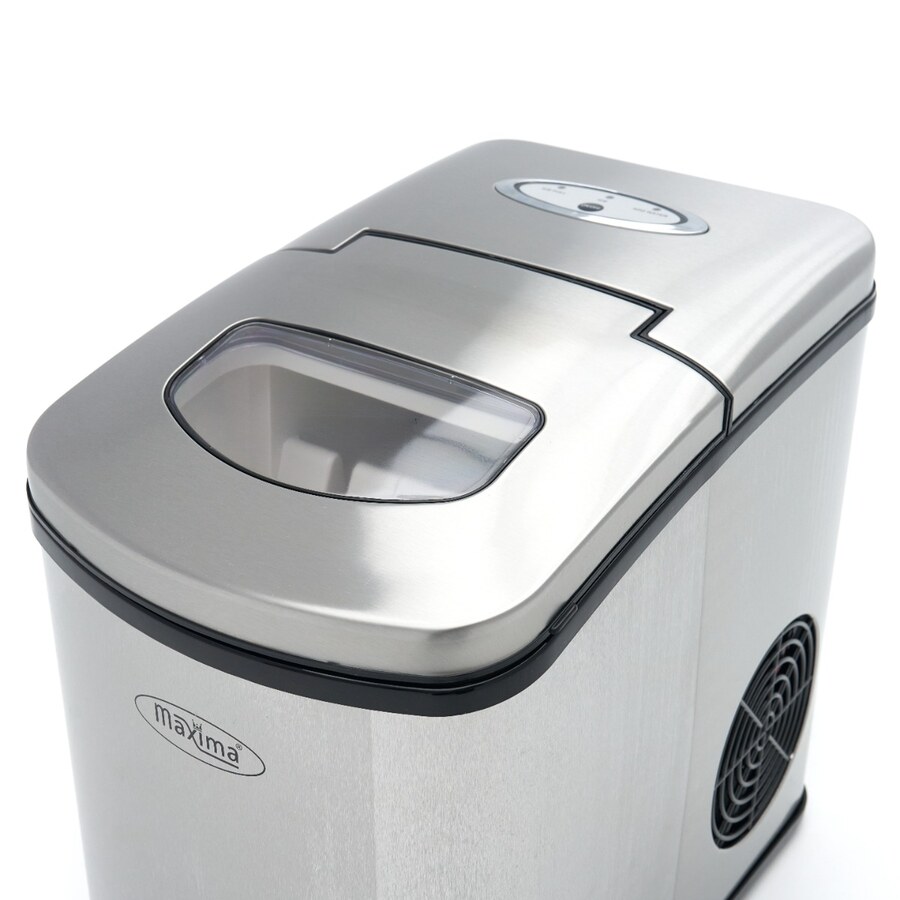 Maxima Eiswürfelmaschinen · 10-12 kg/Tag · Kugelwürfel · Luftgekühlt · Silber · 09100500
