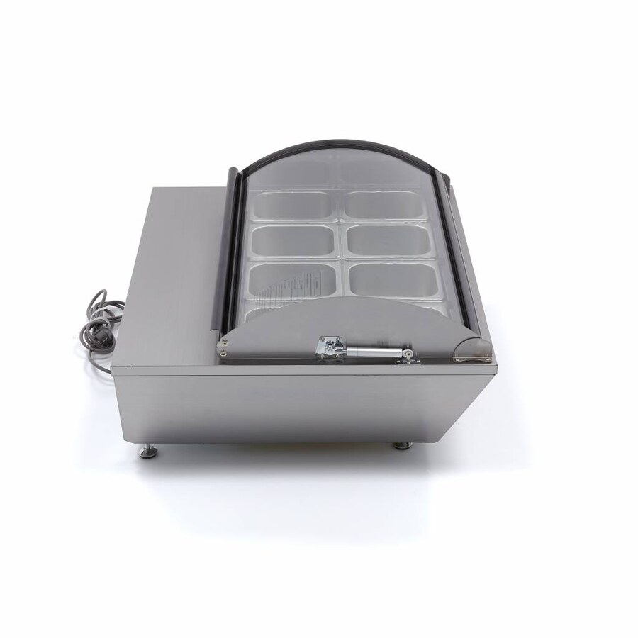 Maxima Saladette · 67 l · inkl. 8 x 1/6 GN · Tischplatte · 09400870