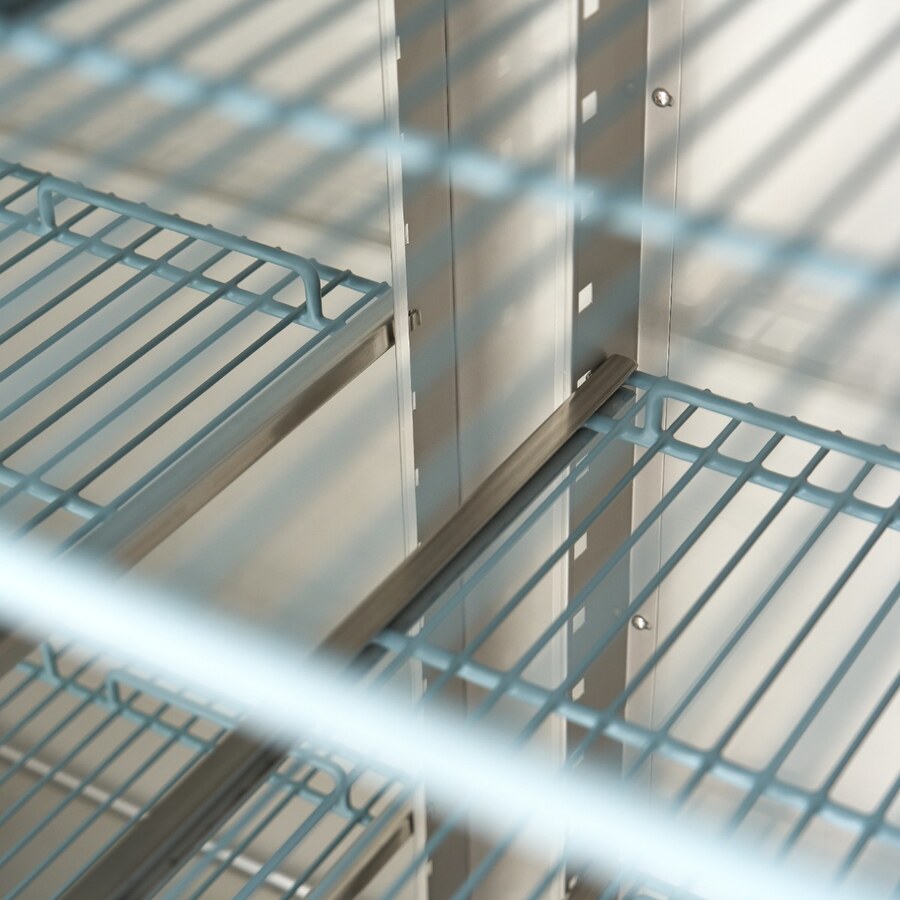 Maxima Kühlschrank · 1200 l · 6 Einstellbare Regale (2/1 GN) · Rostfreier Stahl · mit Glastür · 09400013