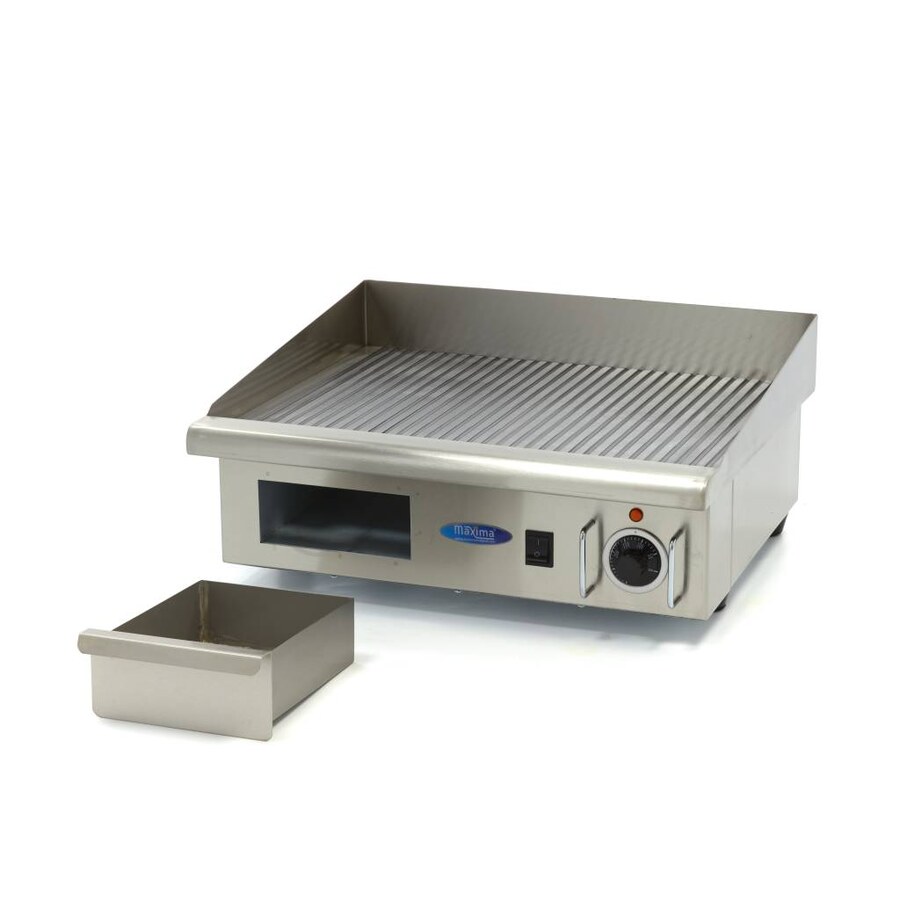 Maxima Grillplatte · Gerillt · 55 cm · inkl. Tropfschale · 09300070
