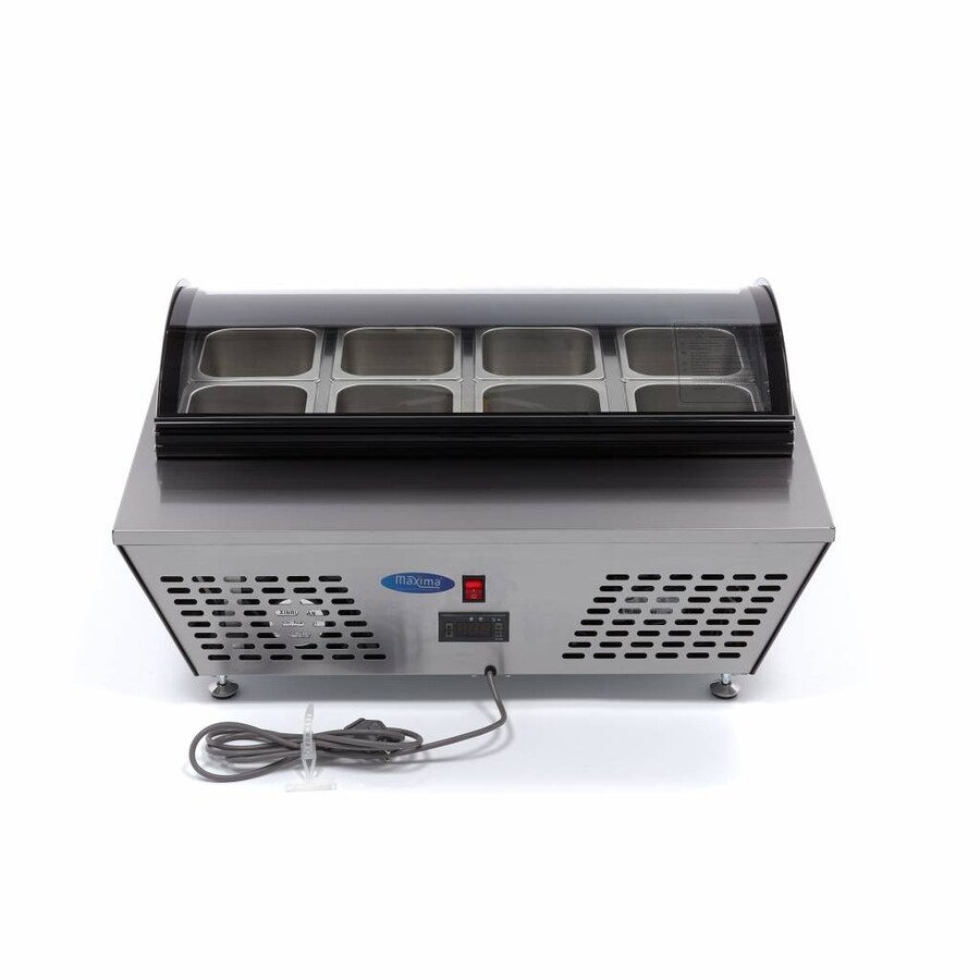 Maxima Saladette · 67 l · inkl. 8 x 1/6 GN · Tischplatte · 09400870