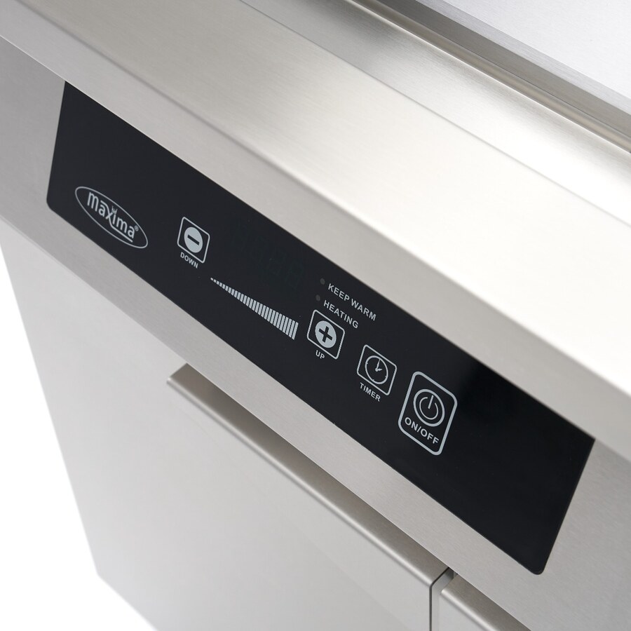 Maxima Induktions-Grillplatte 700 · Glatt & Gerillt · 10.000 W · Doppel · Mit Untergestell · 09371100