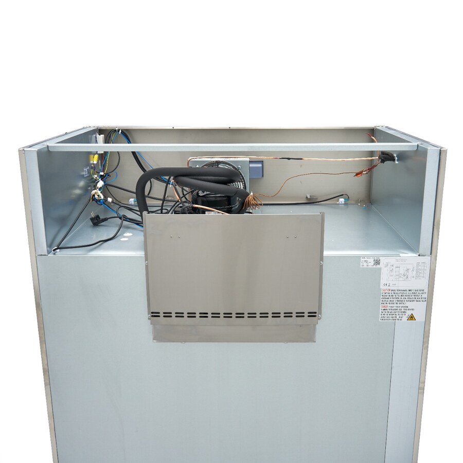 Maxima Kühlschrank · 1200 l · 6 Einstellbare Regale (2/1 GN) · Rostfreier Stahl · mit Glastür · 09400013
