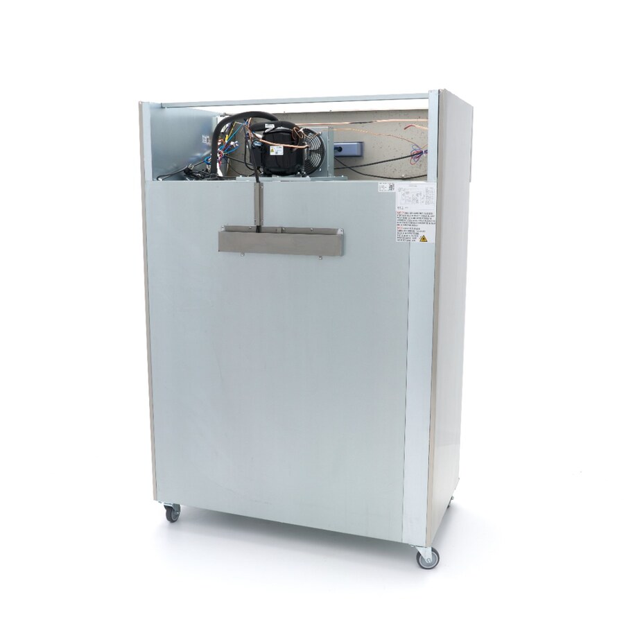 Maxima Gefrierschrank · 1200 l · 6 Einstellbare Regale (2/1 GN) · Rostfreier Stahl · mit Glastür · 09400018