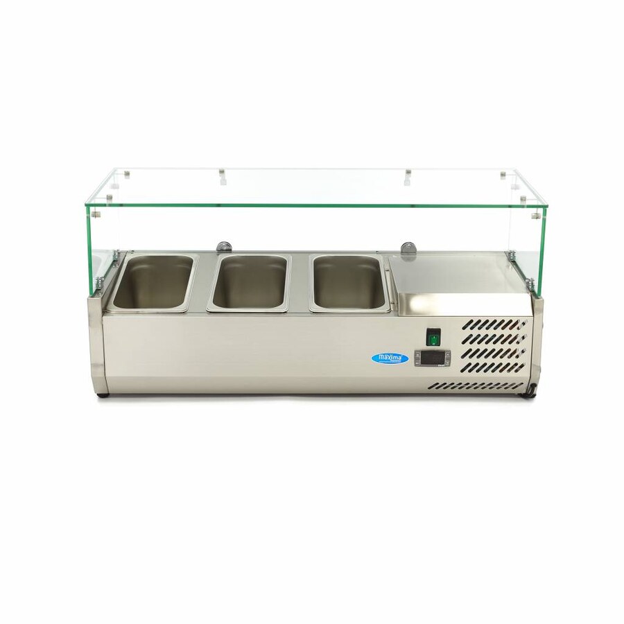 Maxima Aufsatzkühlvitrine · 95 cm · Passt 3 x 1/3 GN · 09400317
