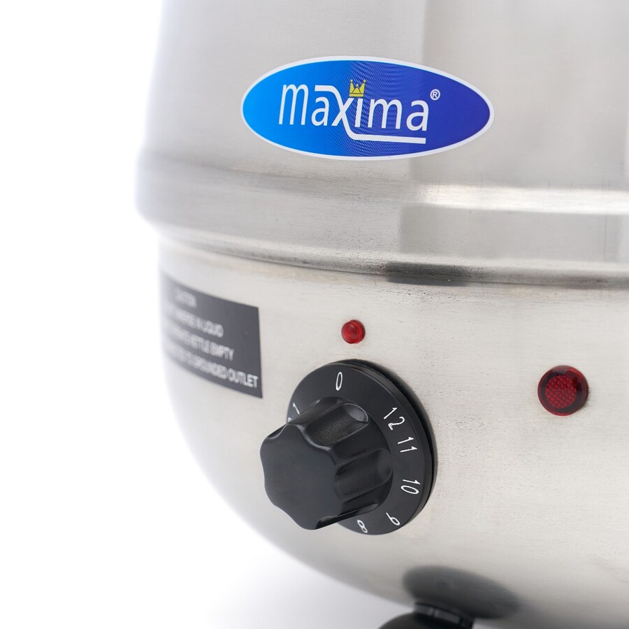 Maxima Suppenkessel · 10 l · Herausnehmbarer Innentopf · Edelstahl · mit Löffelaussparung · 09306100