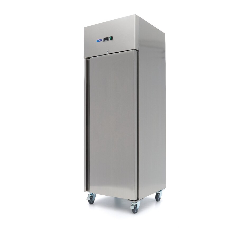 Maxima Kühlschrank · 400 l · 3 Einstellbare Regale · Rostfreier Stahl · auf Rädern