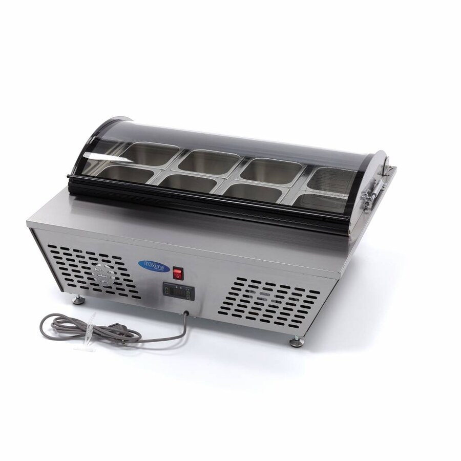 Maxima Saladette · 67 l · inkl. 8 x 1/6 GN · Tischplatte