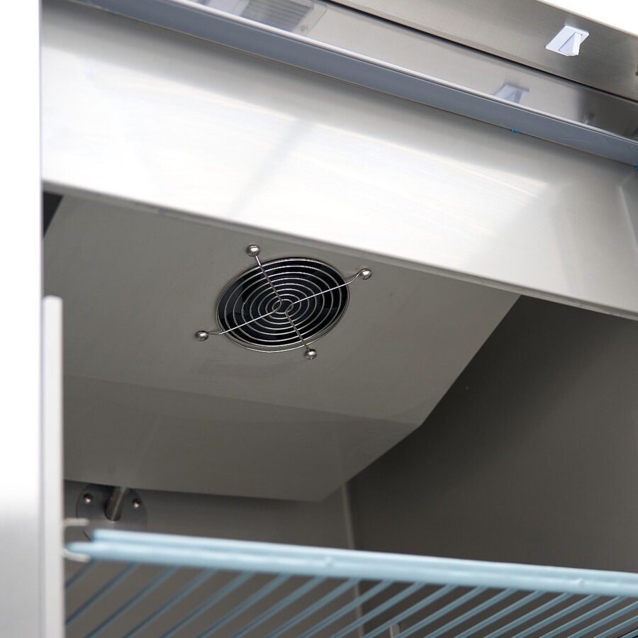 Maxima Kühlschrank · 400 l · 3 Einstellbare Regale · Rostfreier Stahl · auf Rädern · 09400131
