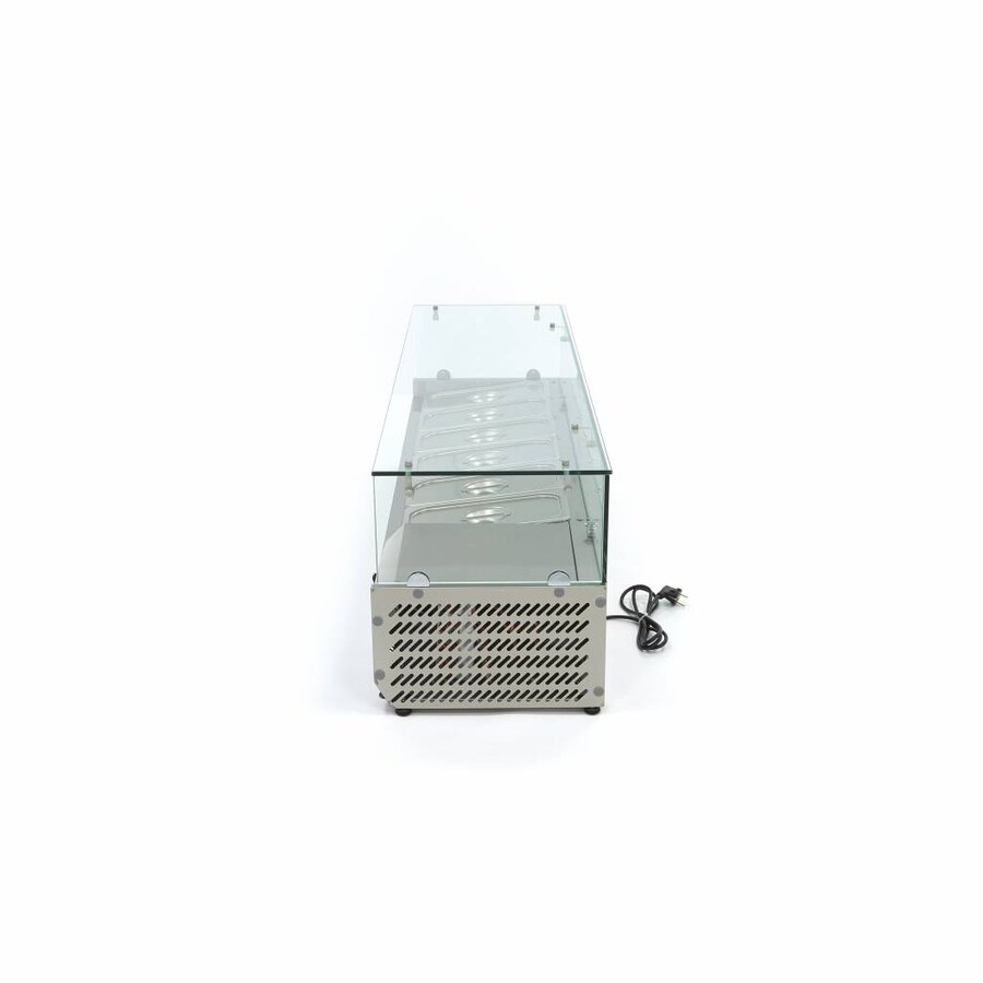Maxima Aufsatzkühlvitrine · 140 cm · Passt 6 x 1/3 GN · 09400323