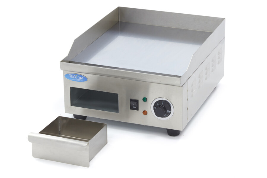 Maxima Grillplatte · Glatte Chrom · 36 cm · inkl. Tropfschale · 09365162