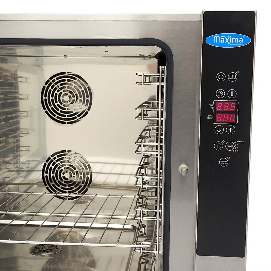 Maxima Combi · Dampfofen · Passt 6 Tabletts (1/1 GN / 60 x 40 cm) · Digital Anzeige · 400 V · 08500209