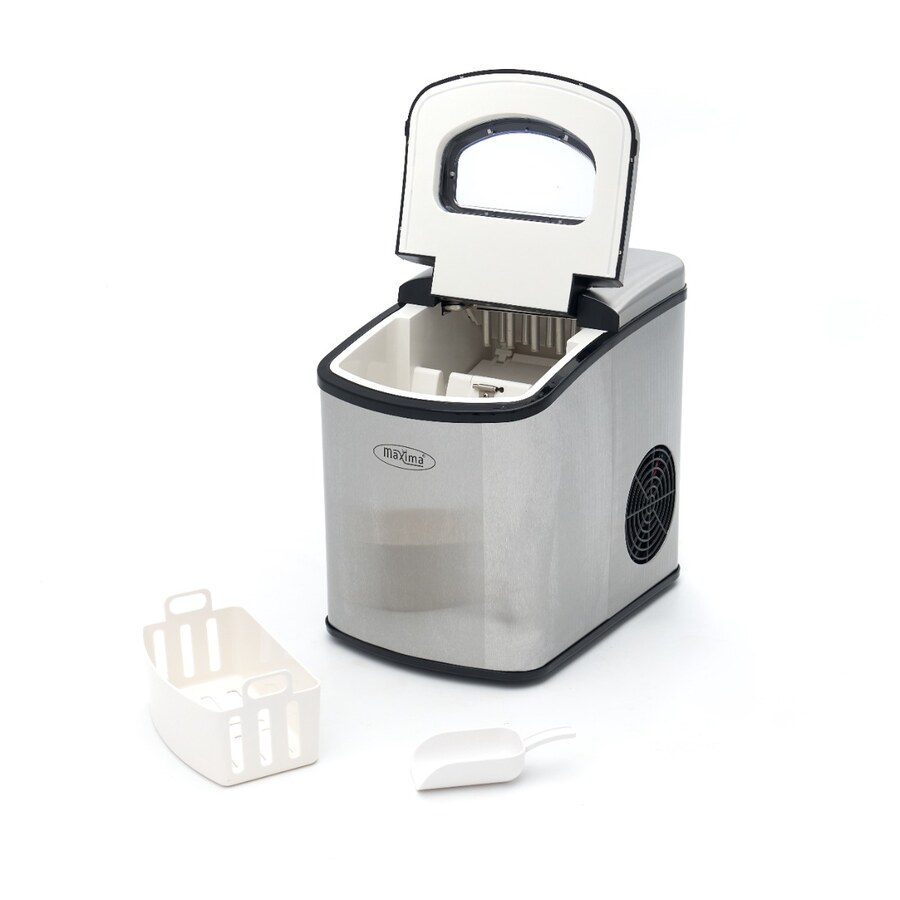 Maxima Eiswürfelmaschinen · 10-12 kg/Tag · Kugelwürfel · Luftgekühlt · Silber · 09100500