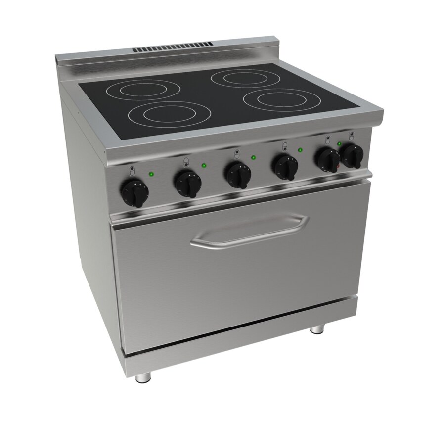 SARO Ceranfeld mit Elektrobackofen Modell E7/CVE4LE