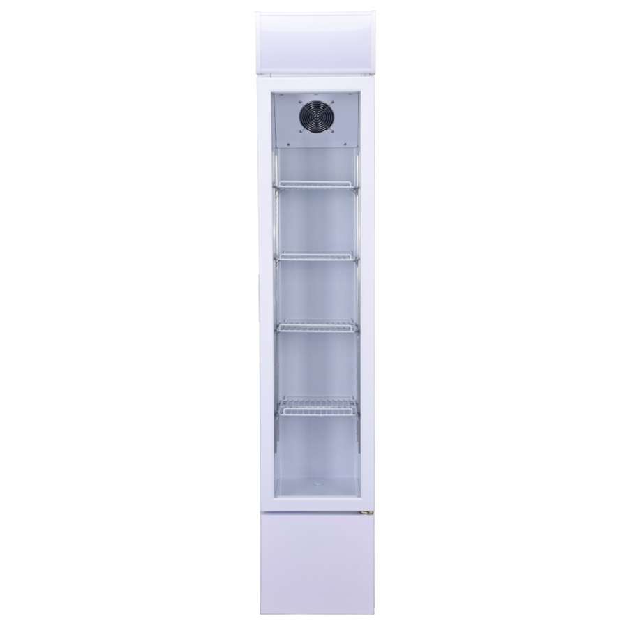 Kühlschrank Glastür Schmall