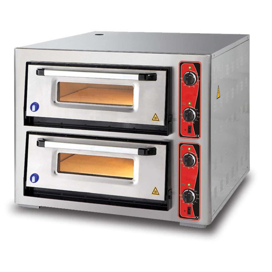 GMG Pizzaofen 2 Backkammern 6+6x Ø30 cm | 12 kW | 400V GMG Pizzaofen 2 Backkammern 6+6x Ø30 cm | 12 kW | 400V