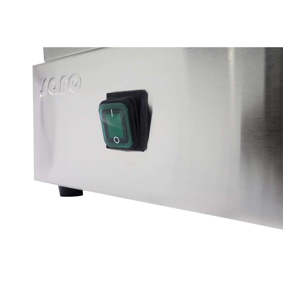 Elektro Griddleplatte 2,4 kW | Bratplatte glatt | Hartverchromt