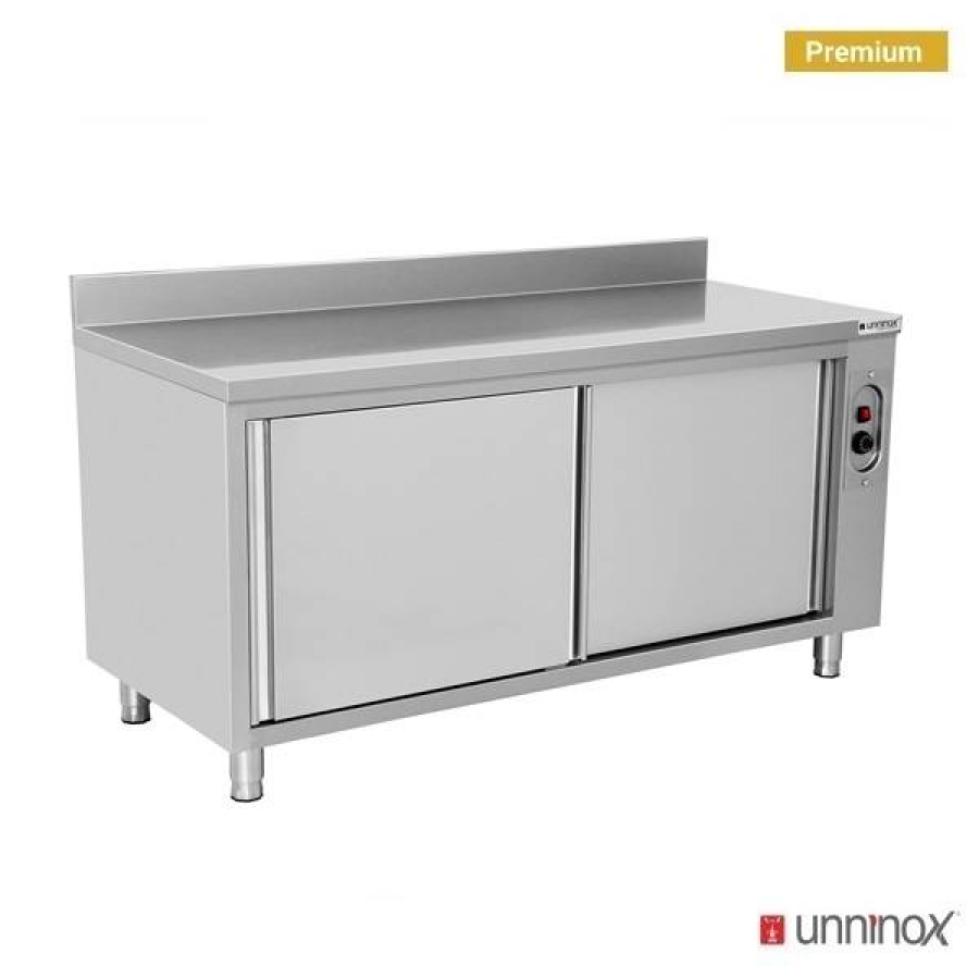Heizschrank 1200x600x850 mm mit Aufsatz, 1,5 kW, 2 Schiebetüren