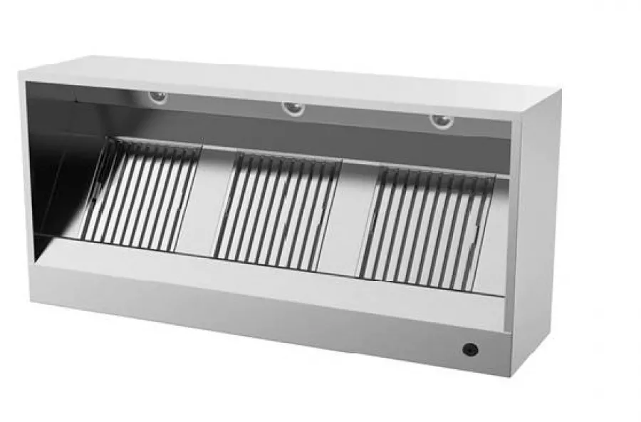 Dunstabzugshaube Box Modell 950mm Edelstahl LED Labyrinthfilter