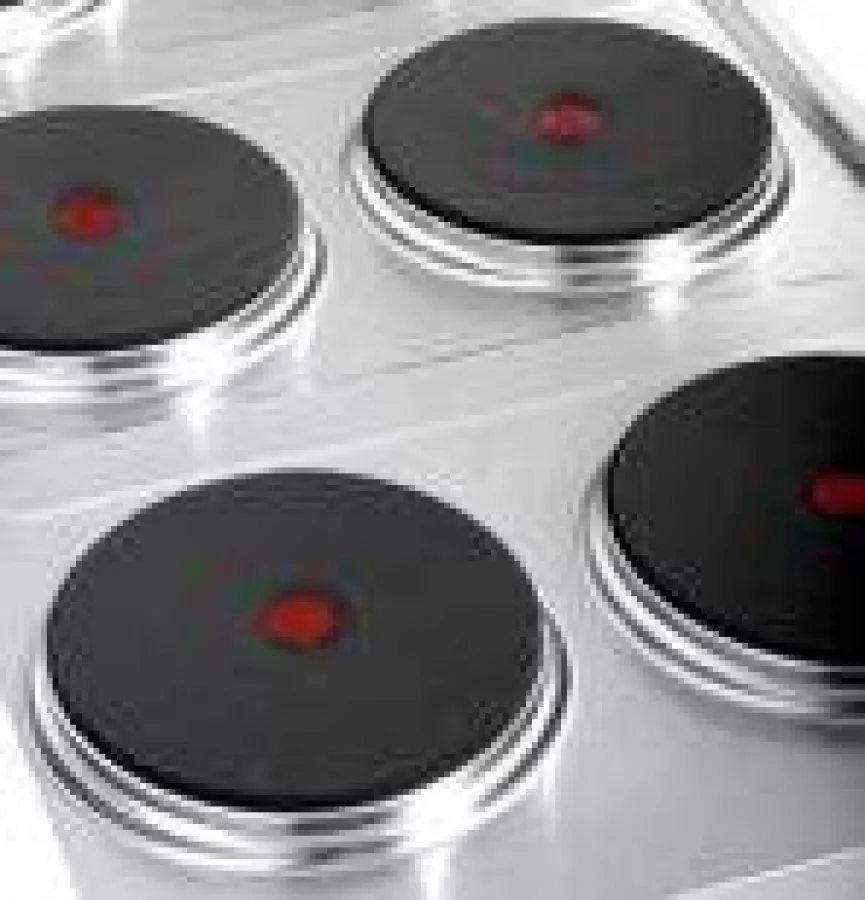 Elektroherd 650Line E65C60B 6 Kochfelder Edelstahl Gusseisen 2,6kW