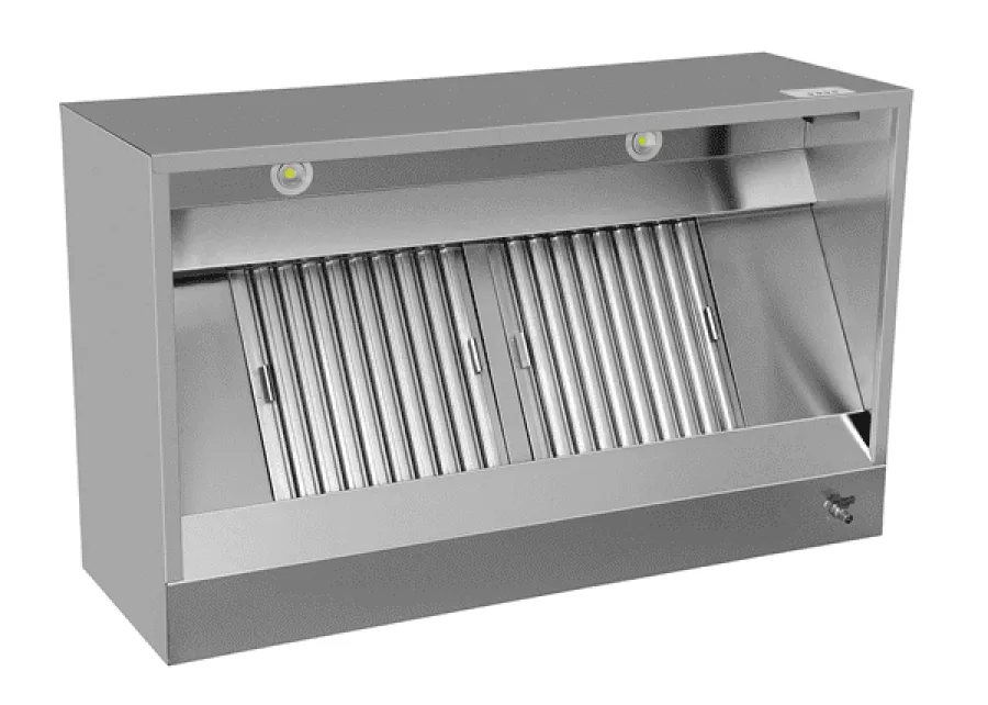 Dunstabzugshaube Box Model 950 Edelstahl 1600 m³/h LED 1500x950mm