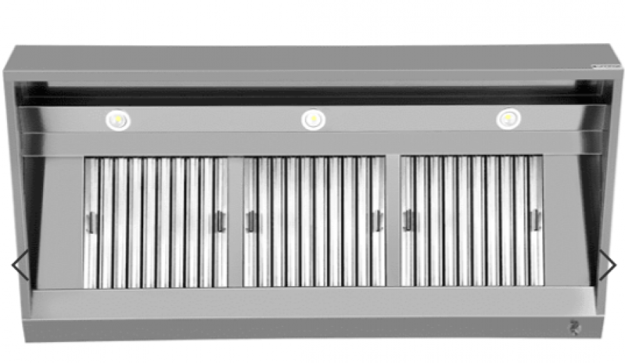 Dunstabzugshaube B2500xD950xH400 Wandmontage
