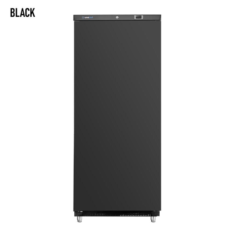 Vrieskast 600 liter zwart – Statische koeling, -18°C tot -23°C