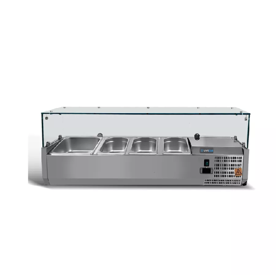 Gekühlte Arbeitsplatte 2000 mm 9x GN 1/3 Behälter