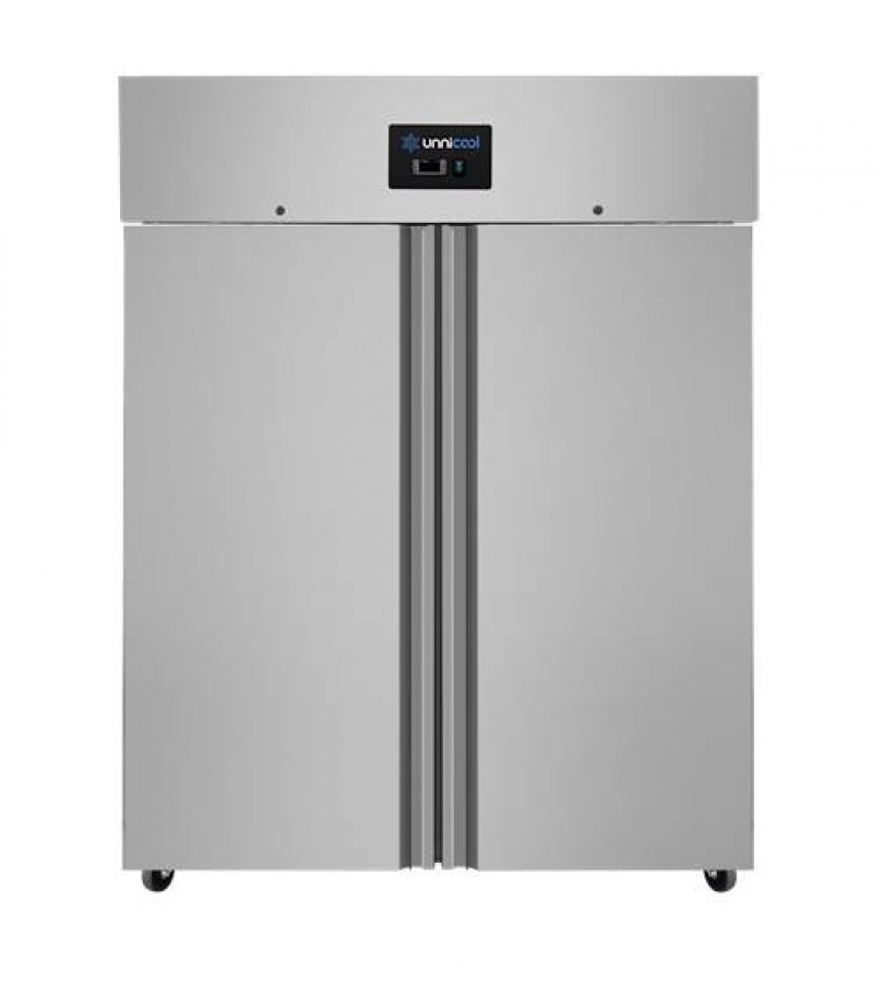 Gefrierschrank 1200 Liter aus Edelstahl mit 2 Türen