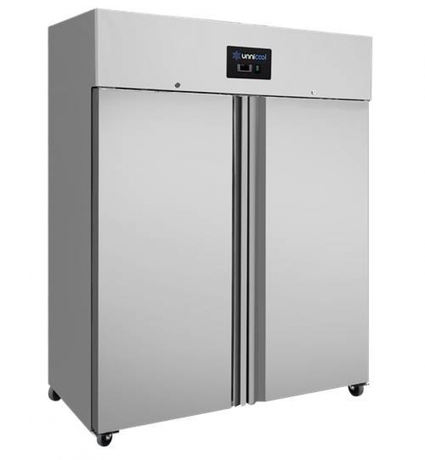 Gefrierschrank 1200 Liter aus Edelstahl mit 2 Türen