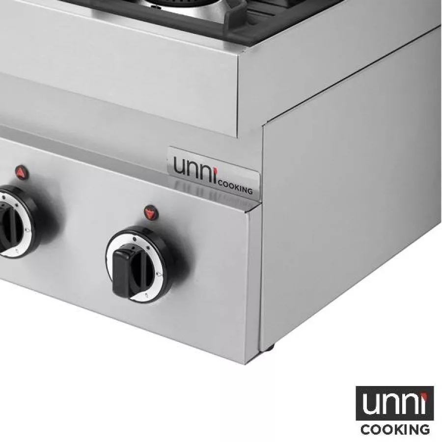 Gaskochfeld 650Line – 6,5 kW Doppelbrenner, vertikale Flamme