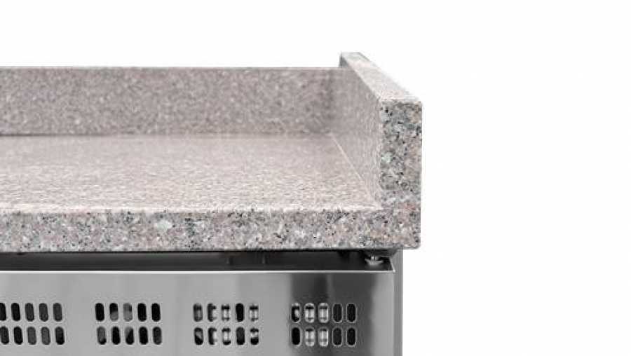 Pizzawerkbank 2 deuren 151x80x100cm 390L roestvrij staal Automatisch