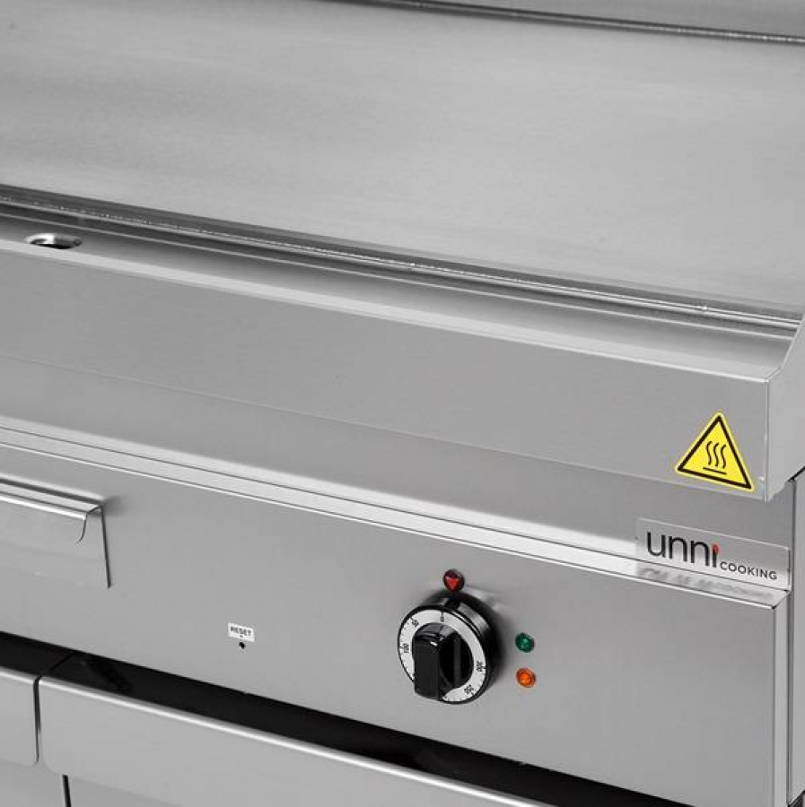 Elektrogrillplatte  Edelstahl glatt 100-300°C  650