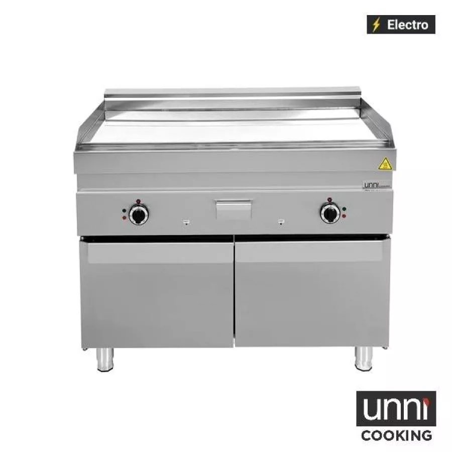 Elektrische Bratplatte Edelstahl gerippt 100-300°C