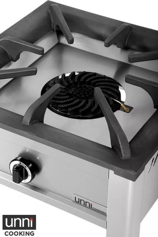 Gaskochfeld 10kW Edelstahl Gusseisenbrenner