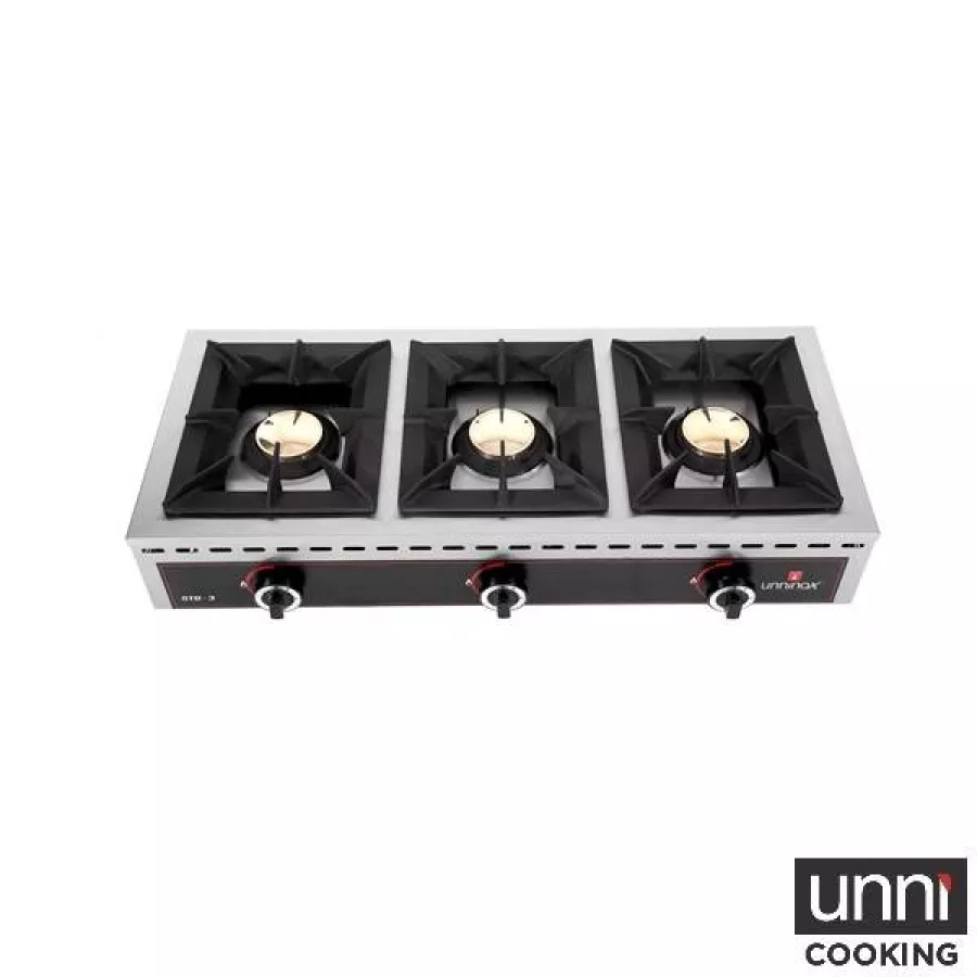 Tischkochfelder STO-3 Gas 3 Brenner je 7kW Kupferbrenner